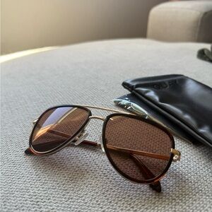 Quay Australia Brown Tortoise Frame Sunglasses